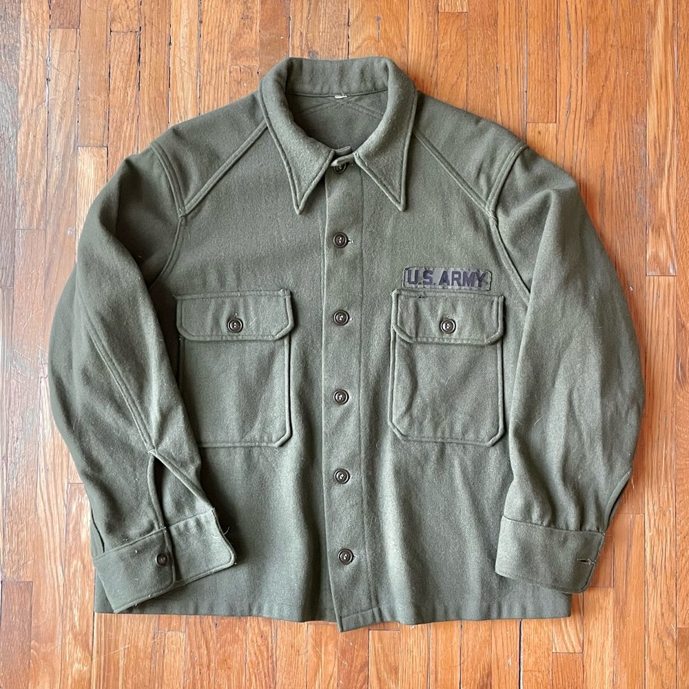 Vintage US Army Green Wool Jacket
